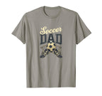 Soccer Dad Cleats Funny Gift Fathers Day T-Shirt - Custom Art Print Unisex