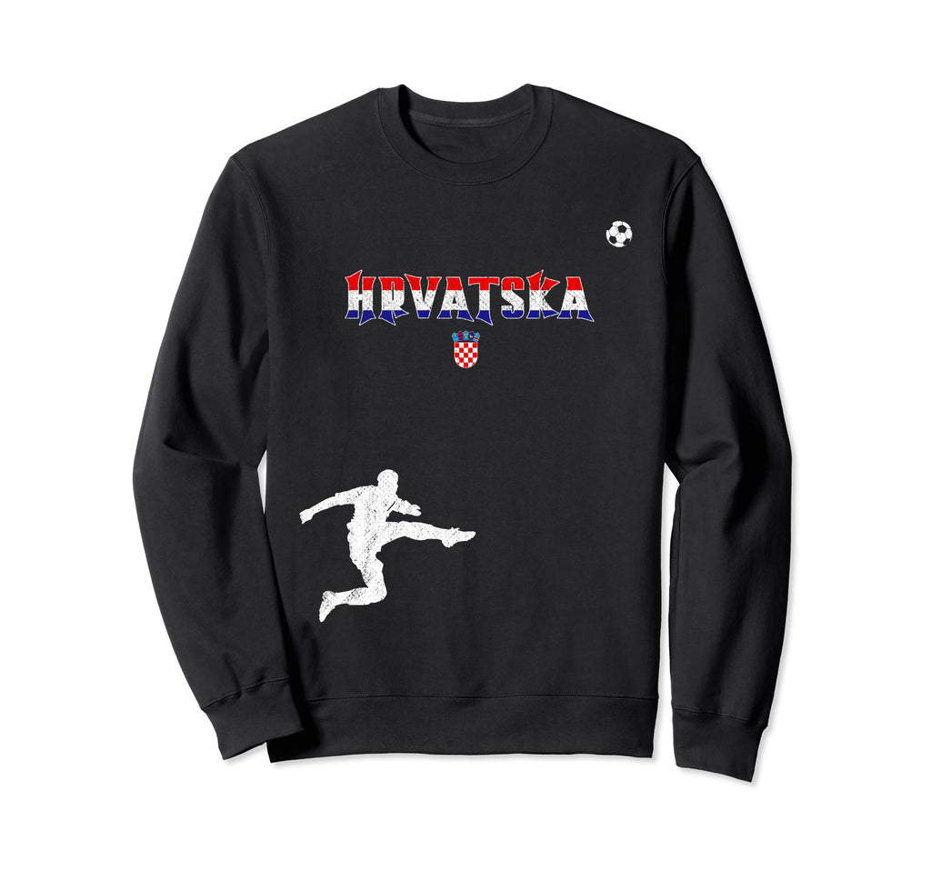 Nogomet Hrvatska Football Soccer Sweatshirt - Aesthetic Graphic for Adults