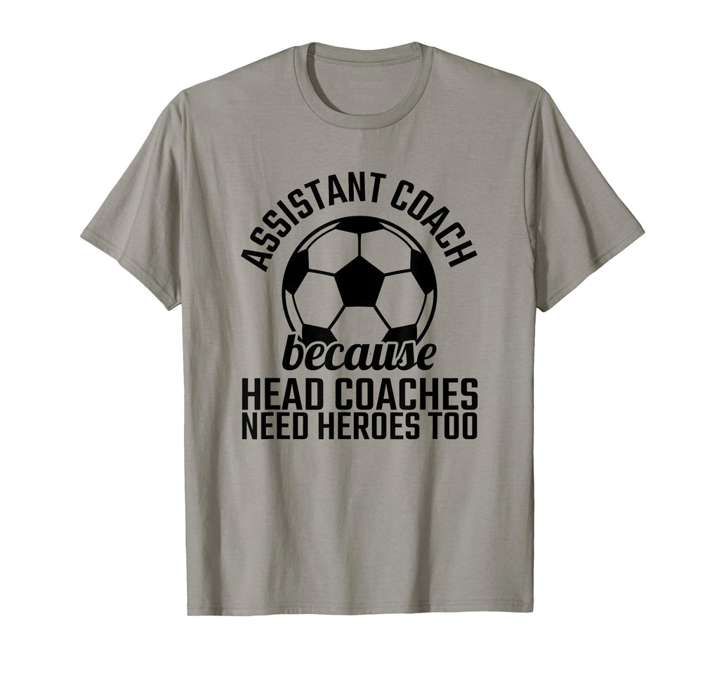 Assistant Coach Hero Funny Soccer T-Shirt - Minimalist Print for Adults