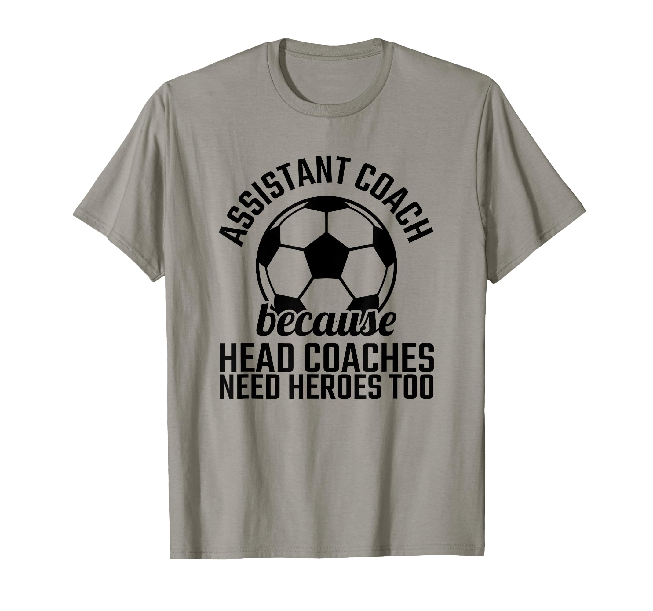 Assistant Coach Hero Funny Soccer T-Shirt - Minimalist Print for Adults