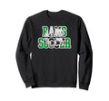 Rams Soccer Mom Game Day Mascot Sweatshirt - Custom Art Print Men Women