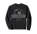 Soccer Vibes Soccer Player Sweatshirt - Graphic Print Unisex