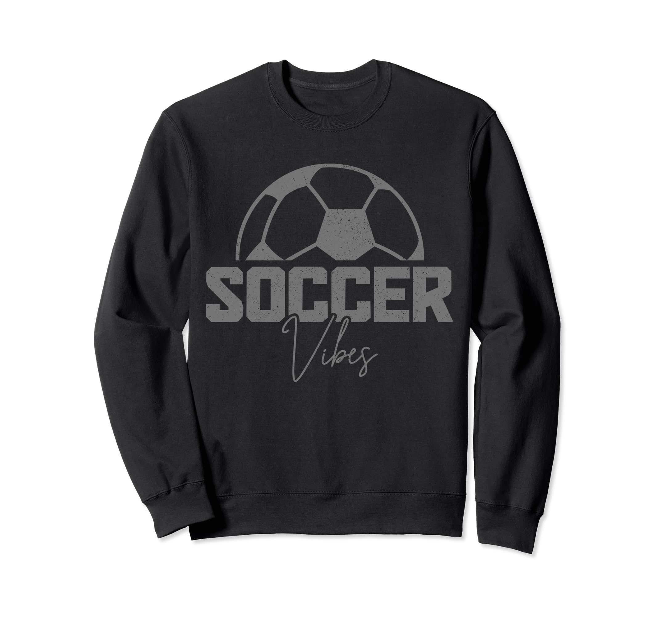 Soccer Vibes Soccer Player Sweatshirt - Graphic Print Unisex