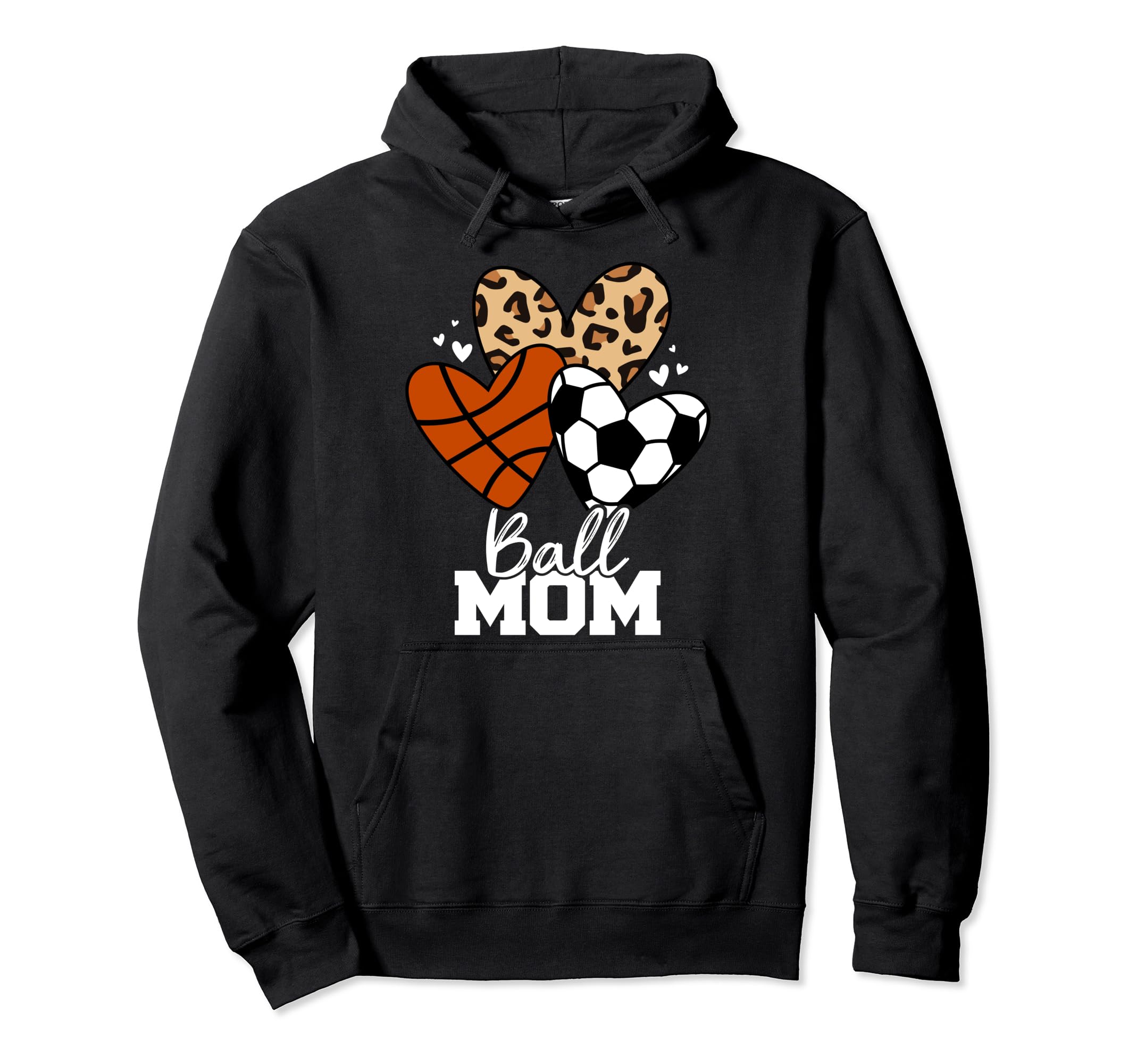 Ball Mom Funny Soccer Basketball Mom Hoodie - Streetwear Style Men Women