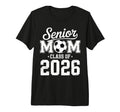 Soccer Senior Mom Class 2026 Tri Blend T-Shirt - Custom Art Print Men Women
