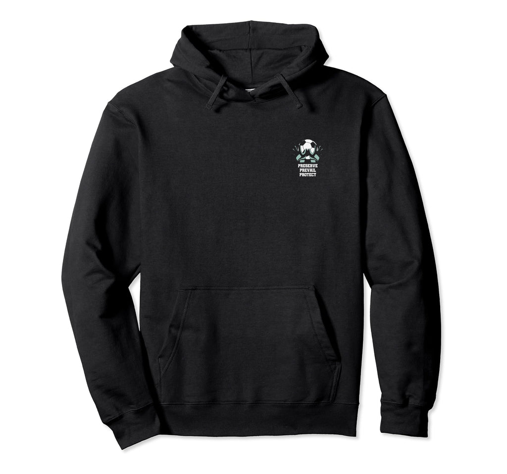 Soccer Goalkeeper Chest Goalkeeper Hoodie - Fun Novelty Design Unisex