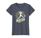 Born To Play Soccer Womens Inspirational T-Shirt - Graphic Print Men Women
