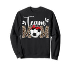 Team Mom Leopard Soccer Team Mom Sweatshirt - Minimalist Print for Adults