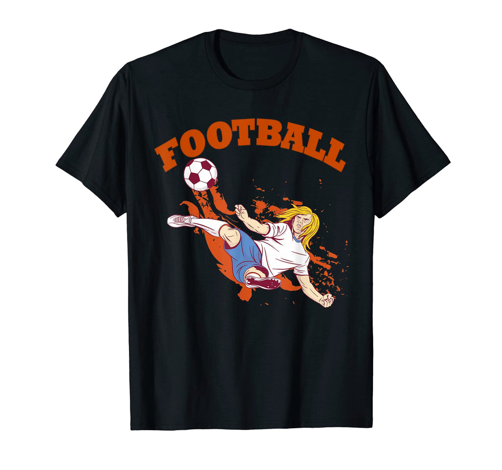Football Scissor Kick Volley T-Shirt - Casual Everyday Wear for Adults