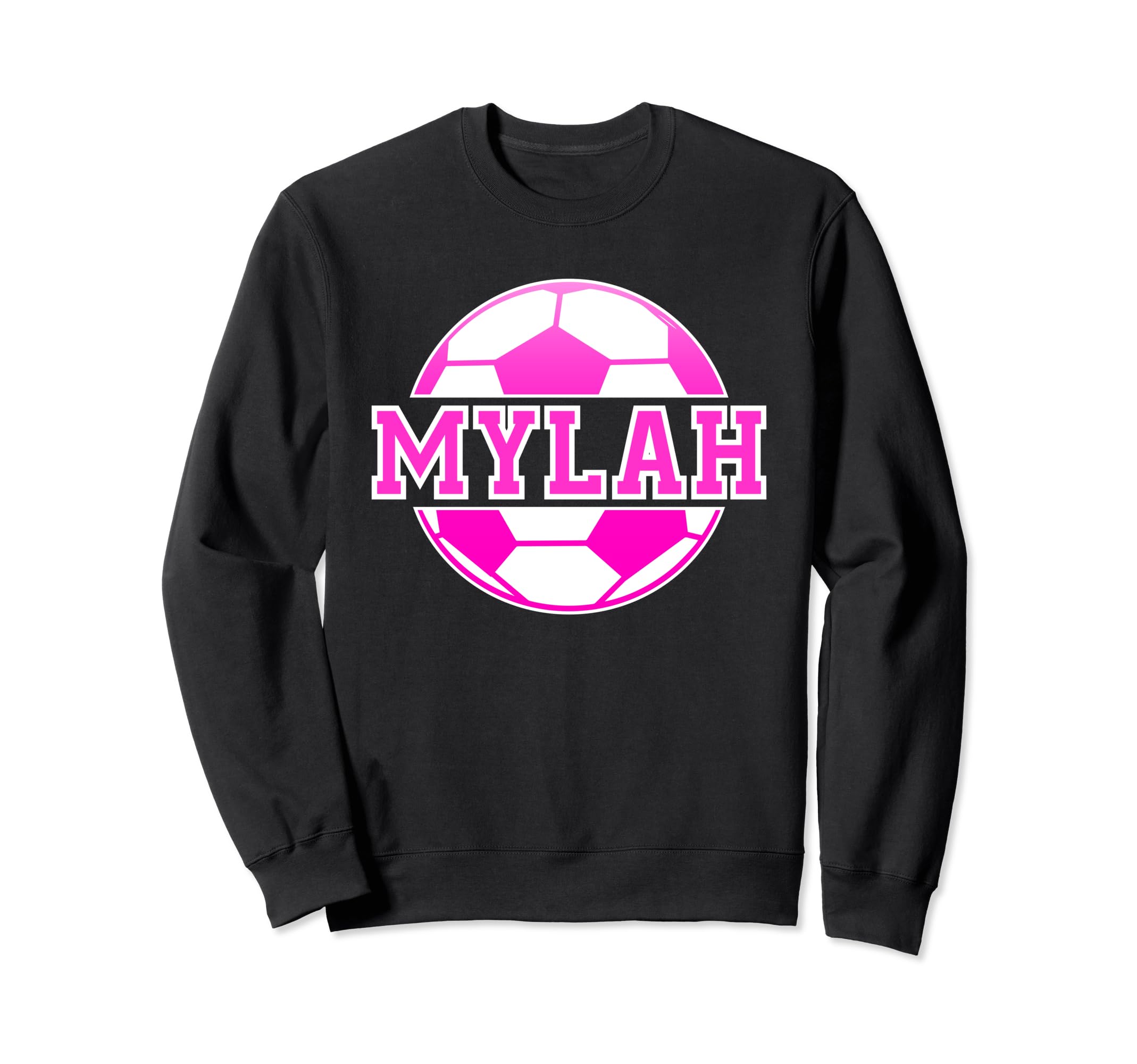 Mylah Name Soccer Play Sweatshirt - Casual Everyday Wear Men Women