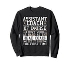 Soccer Assistant Coach Gets It Right Sweatshirt - Unique Graphic Unisex
