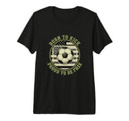 Usa Born To Play Soccer Proud To Be Free T-Shirt - Minimalist Print Unisex