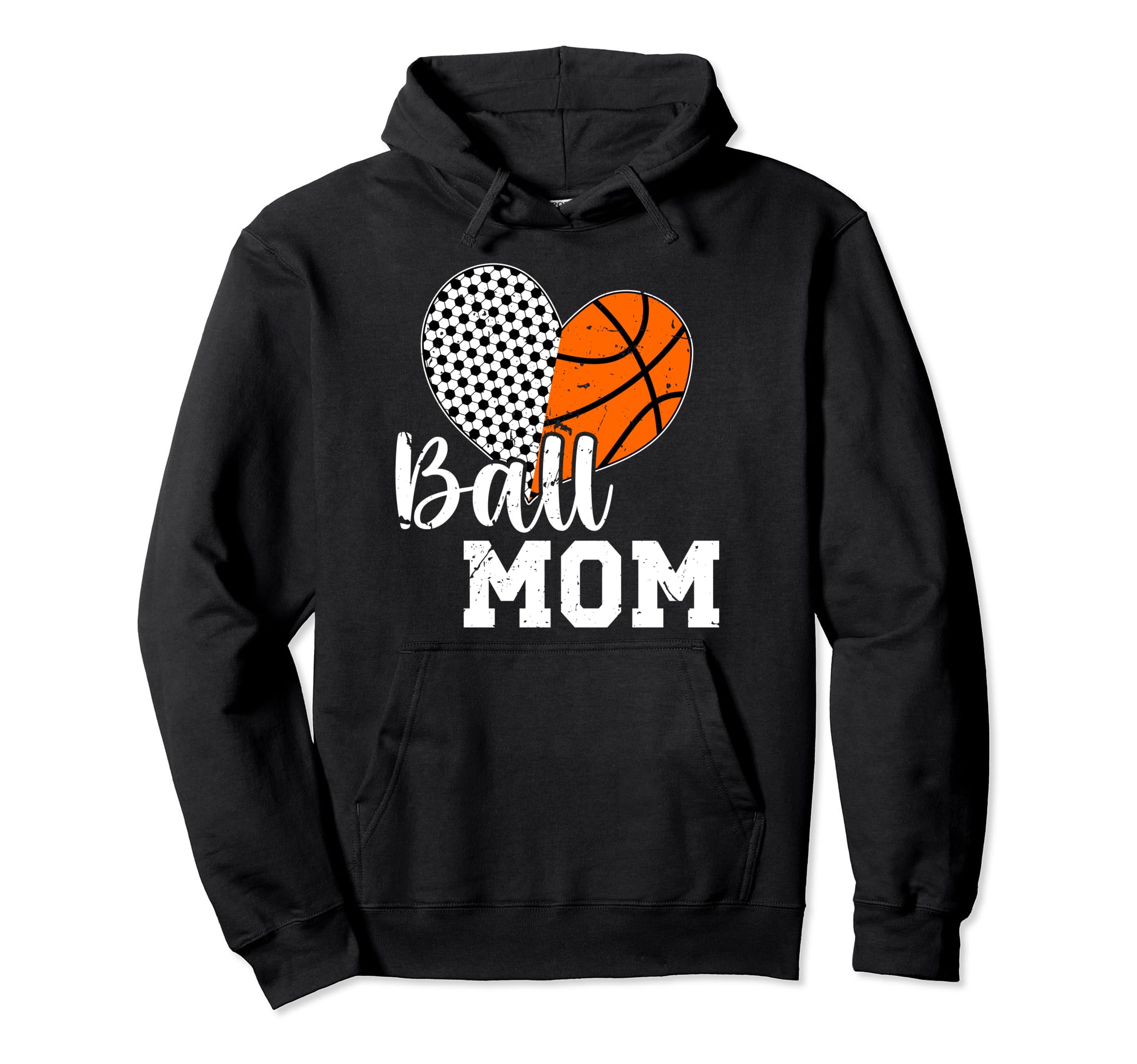 Ball Mom Soccer Basketball Mom Hoodie - Aesthetic Graphic Unisex