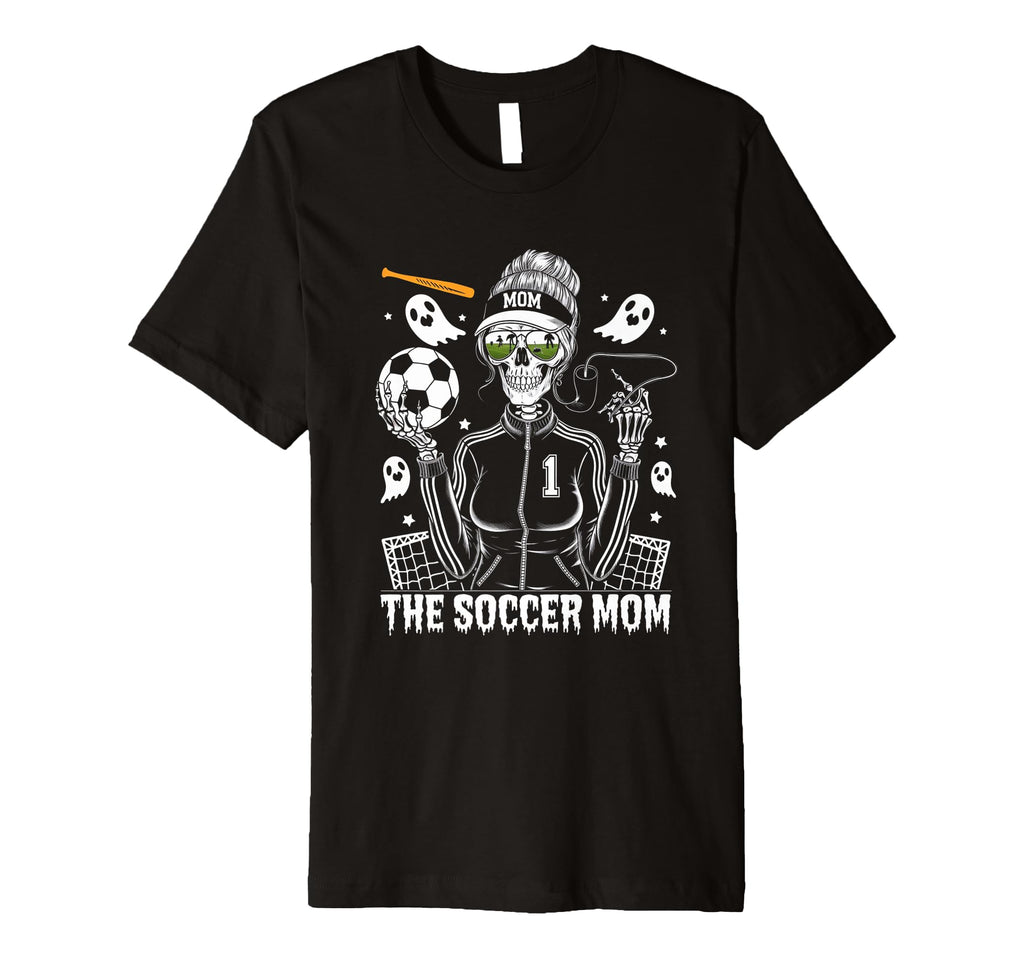 Soccer Mom Skeletton Halloween Soccer Mama T-Shirt - Graphic Print Unisex