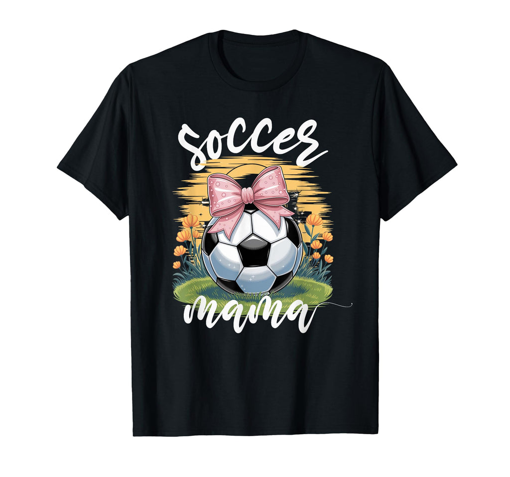 Soccer Mama Coquette Bow T-Shirt - Streetwear Style Unisex