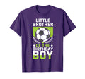 Little Brother Birthday Soccer Player Team T-Shirt - Unique Graphic Unisex