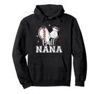 Ball Nana Baseball Soccer Heart Nana Hoodie - Aesthetic Graphic Unisex