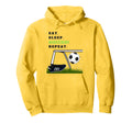 Eat Sleep Soccer Repeat Soccer Goal Hoodie - Novelty Apparel Unisex