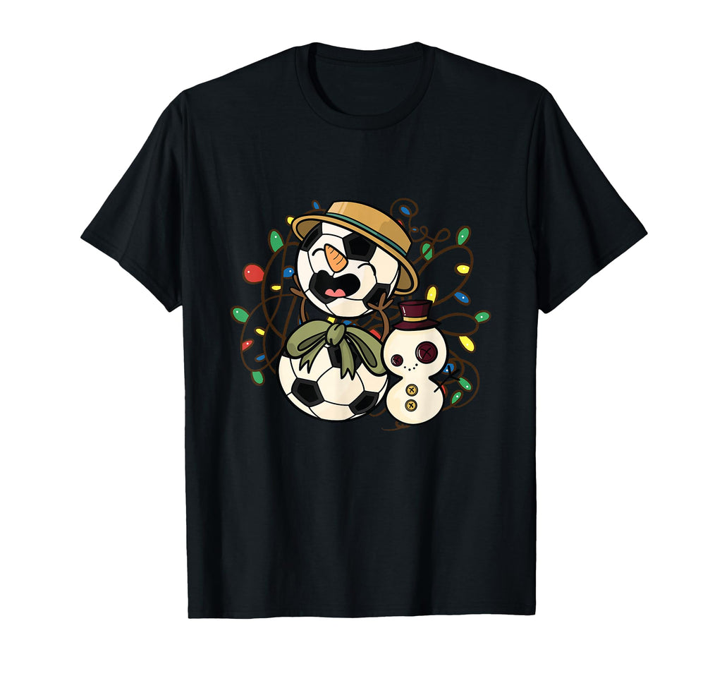Soccer Snowman Soccer T-Shirt - Custom Art Print Men Women