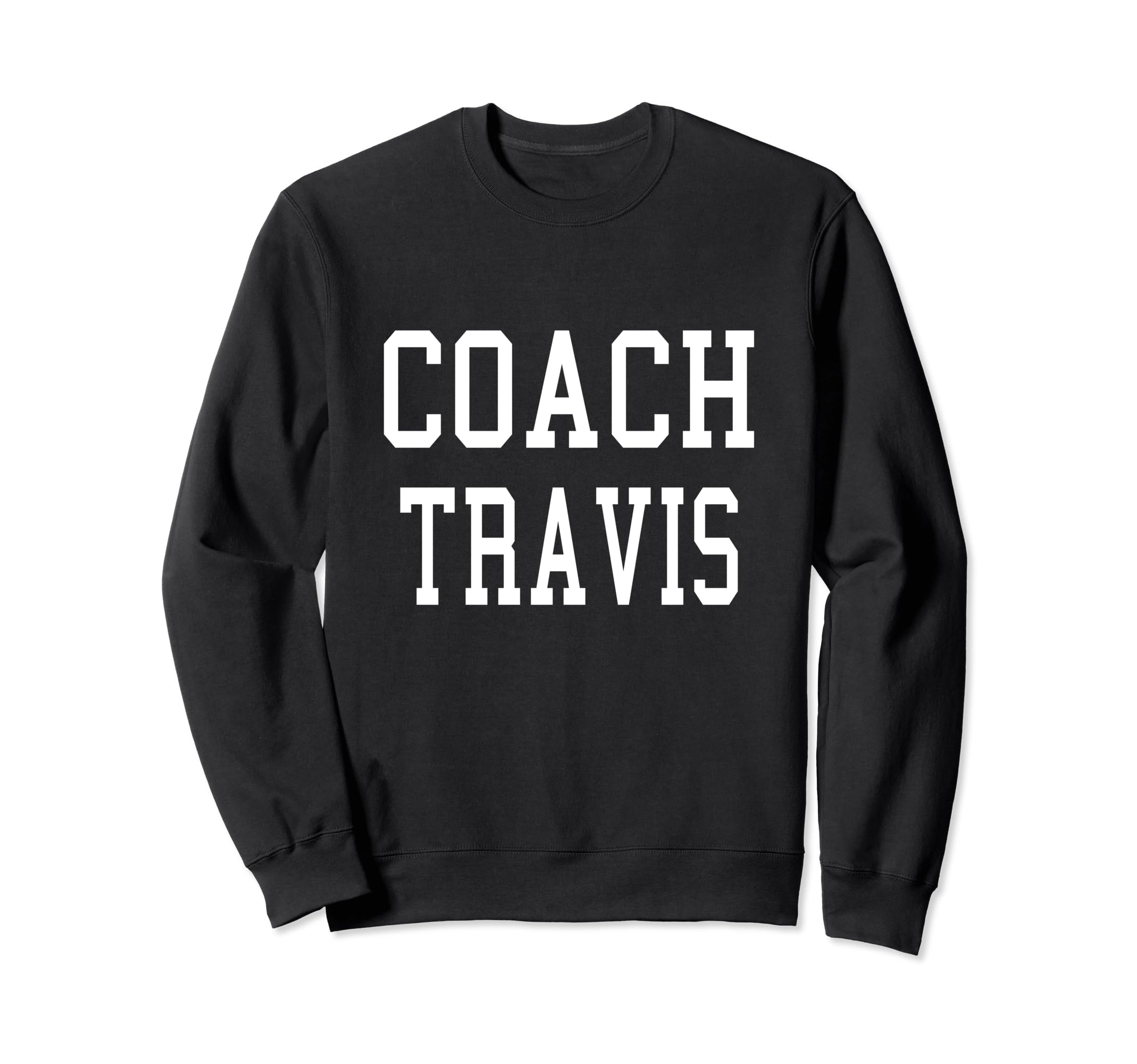 Coach Travis Custom Football Soccer Sweatshirt - Unique Graphic for Adults
