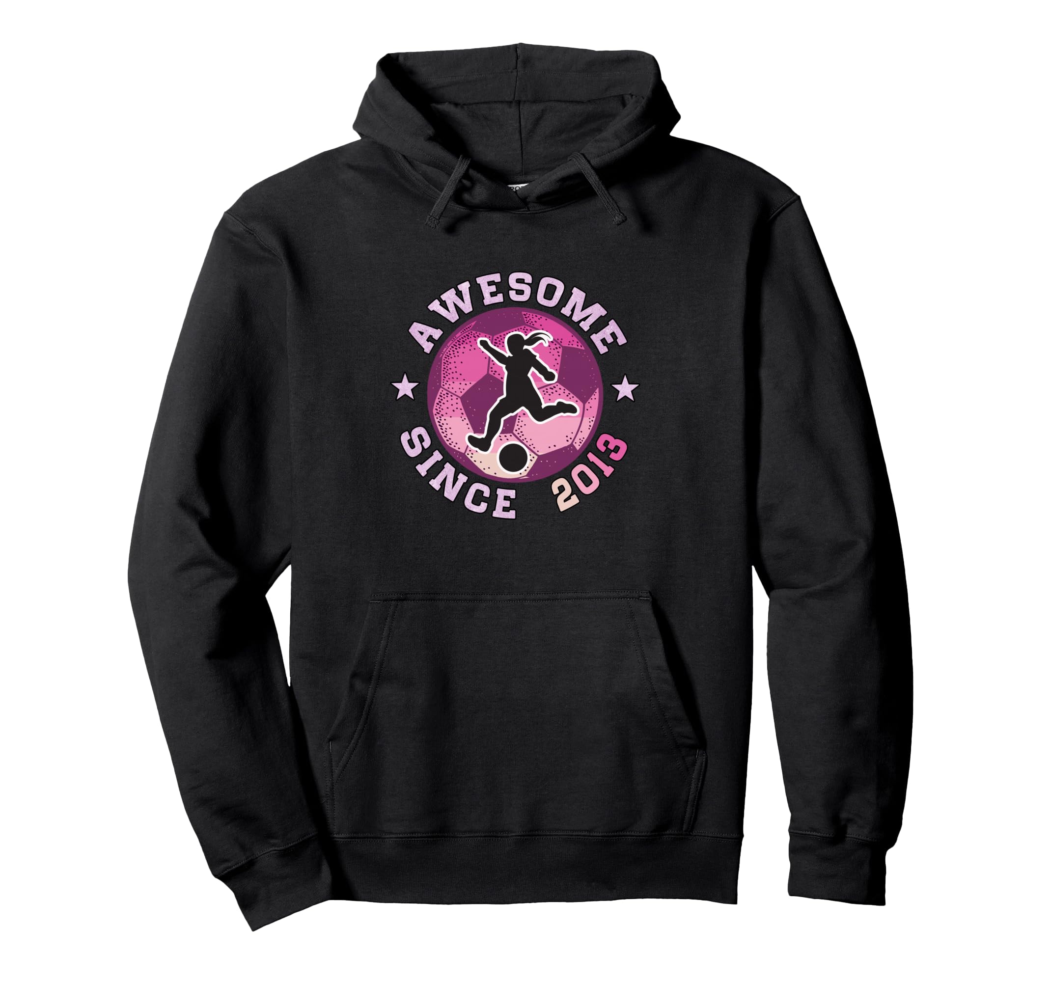 13Th Birthday Soccer Player Awesome Hoodie - Minimalist Print Men Women