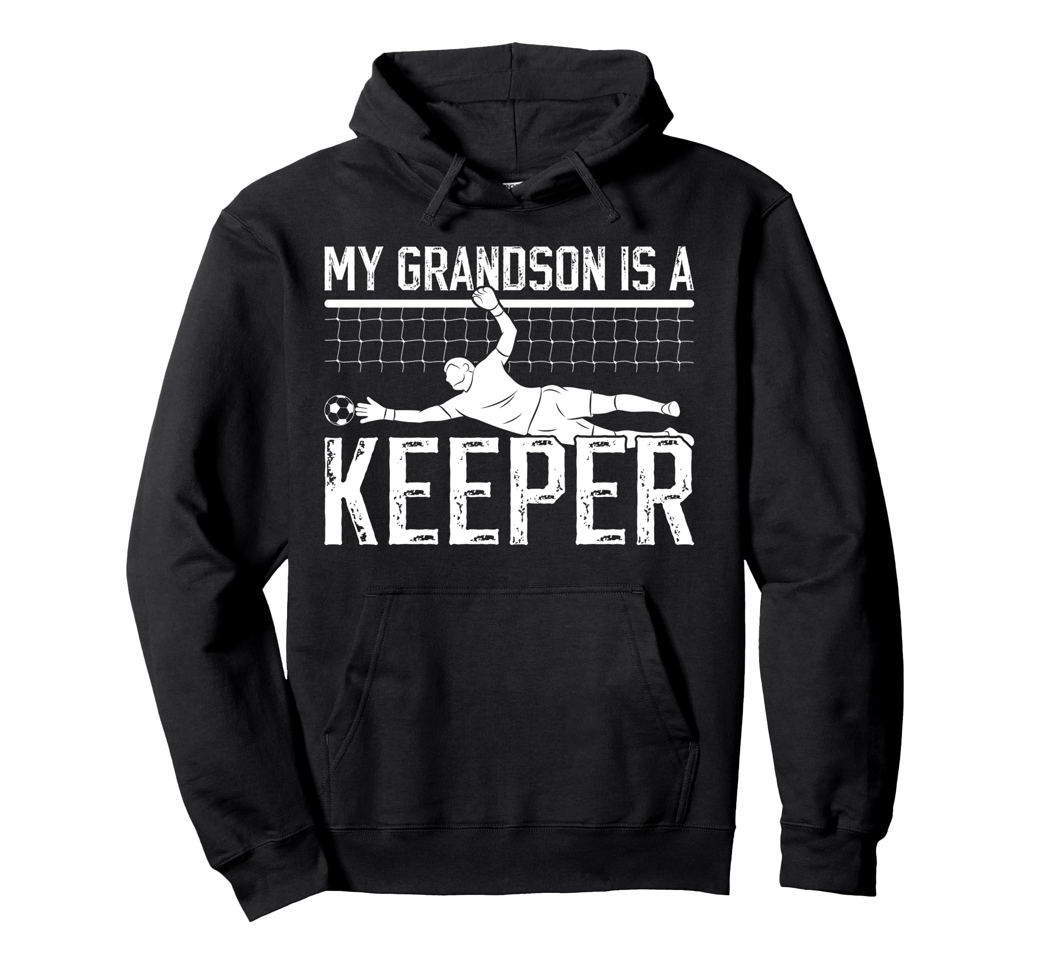 Proud Soccer Keeper Pops Soccer Hoodie - Custom Art Print for Adults