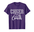 Cheer Coach Love Cheer T-Shirt - Fun Novelty Design for Adults