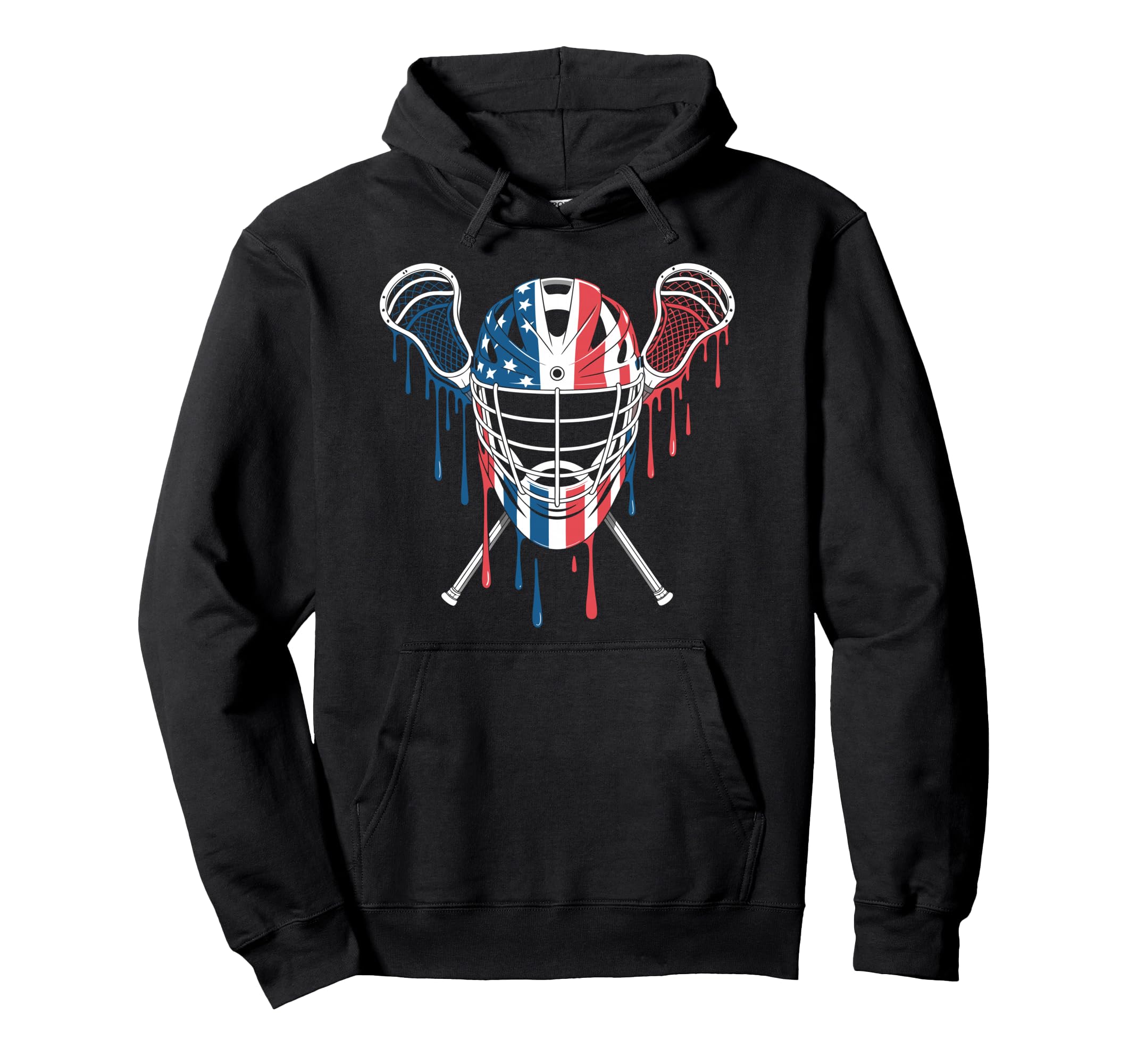 Lacrosse Goalie Lax Goalkeeper Usa Hoodie - Novelty Apparel Unisex