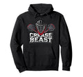Lacrosse Goalie Crease Beast Funny Lax Player Hoodie - Graphic Print Unisex