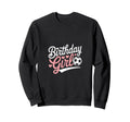 Birthday Soccer Hearts Fun Celebration Sweatshirt - Minimalist Print Unisex