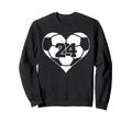 Soccer Number 24 Jersey Funny Soccer Sweatshirt - Streetwear Style Unisex