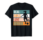 Love Soccer Funny Athlete T-Shirt - Casual Everyday Wear Men Women