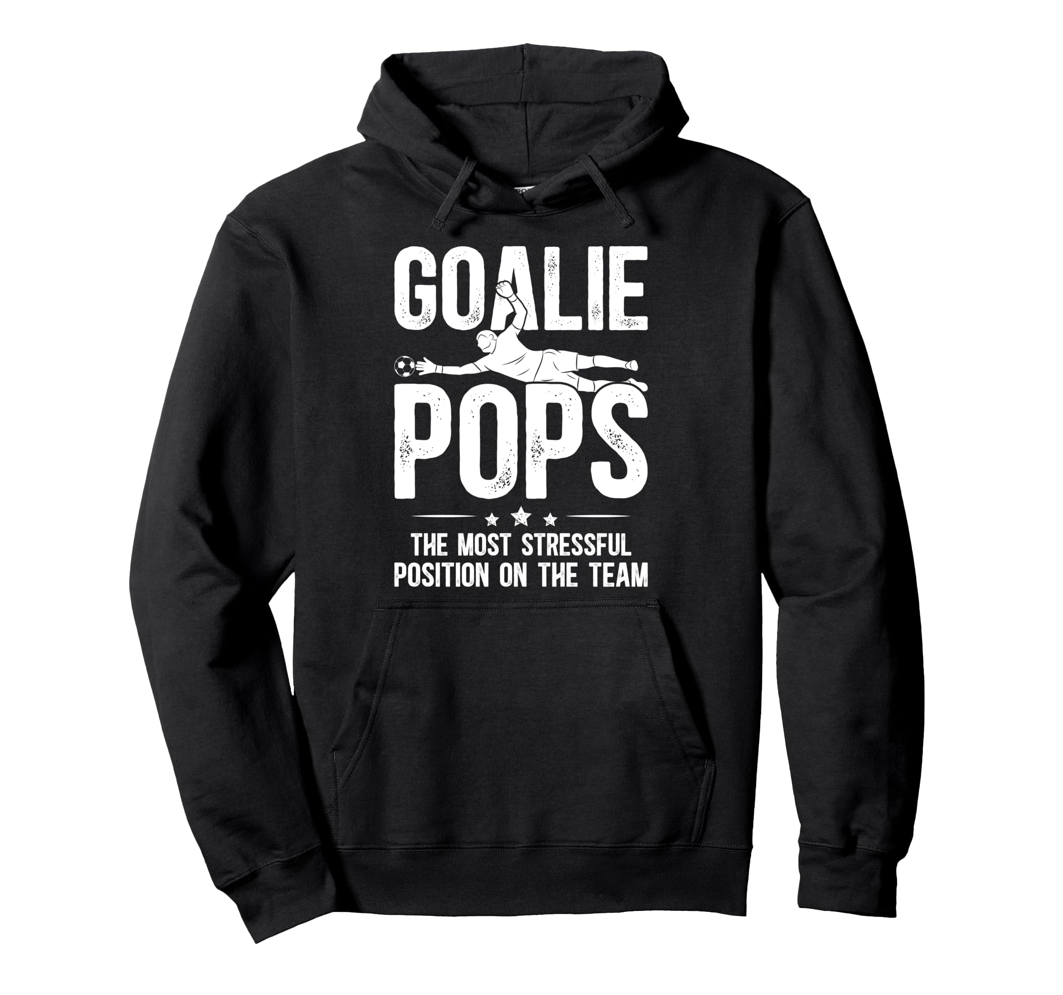 Soccer Goalie Pops Definition Hoodie - Casual Everyday Wear Men Women