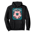 Womens Soccer Game Day Ladies Heart Hoodie - Custom Art Print for Adults