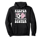 Groovy Soccer Keeper Sister Soccer Hoodie - Custom Art Print for Adults