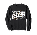 Proud Mom 2025 Senior Soccer Ball Sweatshirt - Custom Art Print Unisex