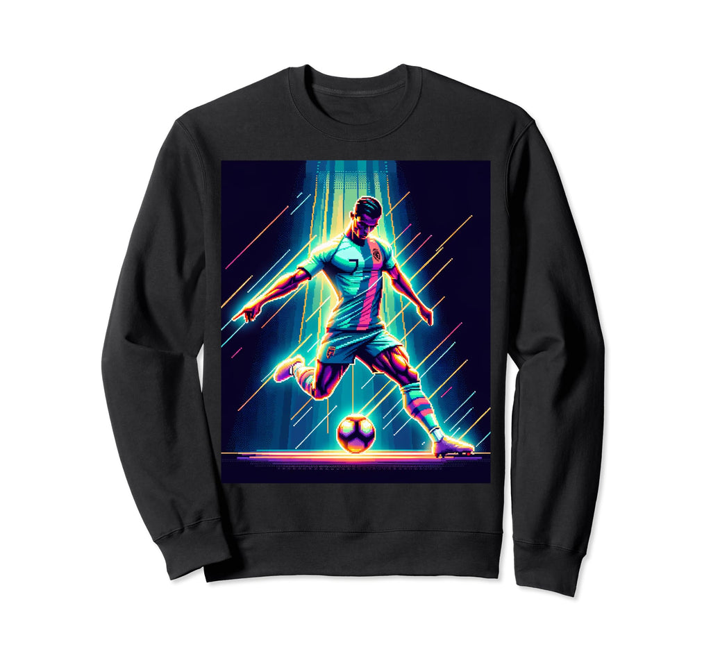 Football Star Gaming Arcade Sweatshirt - Aesthetic Graphic for Adults