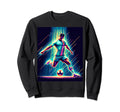 Football Star Gaming Arcade Sweatshirt - Aesthetic Graphic for Adults