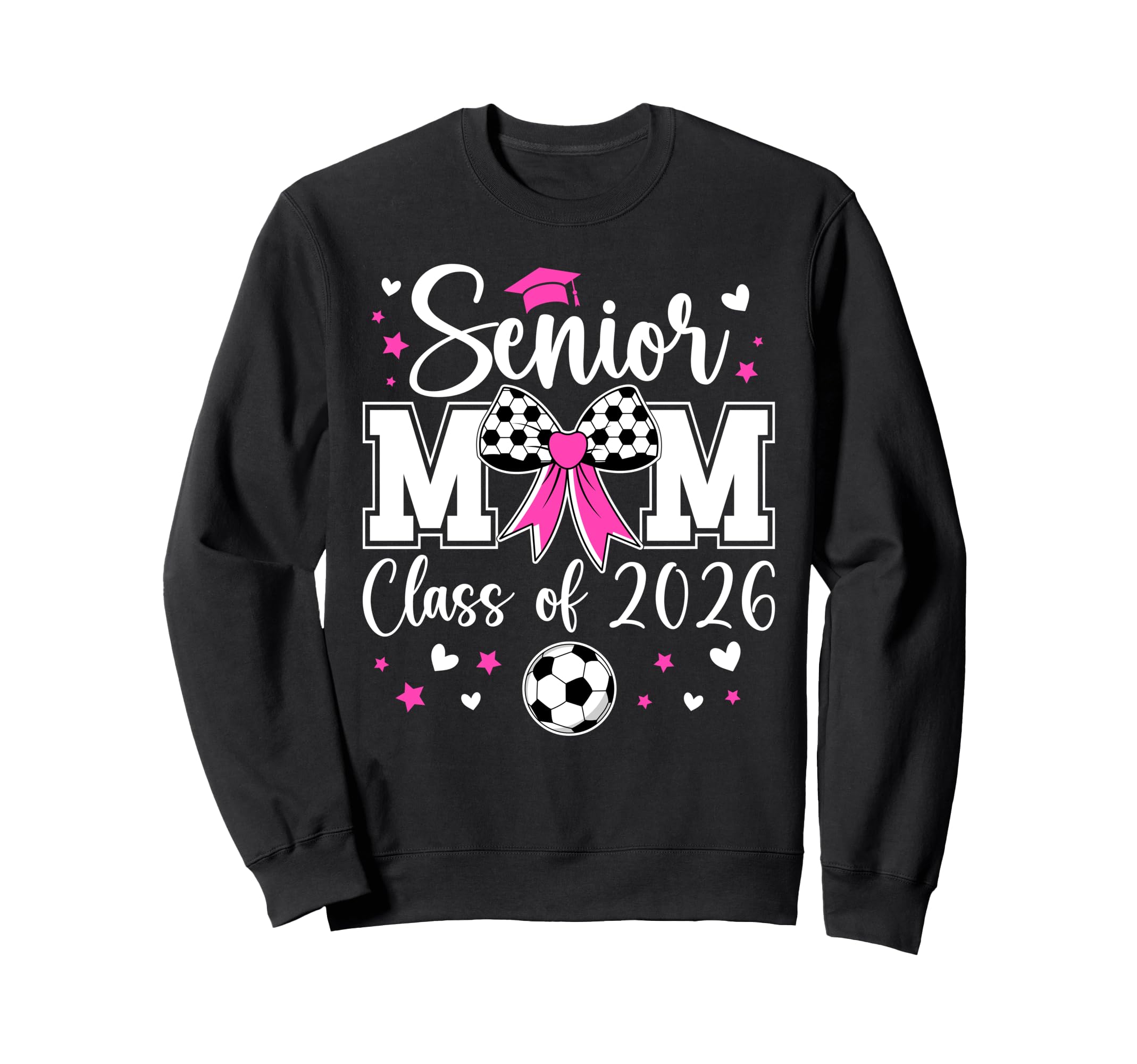 Soccer Senior Mom Class 2026 Soccer Sweatshirt - Graphic Print Unisex
