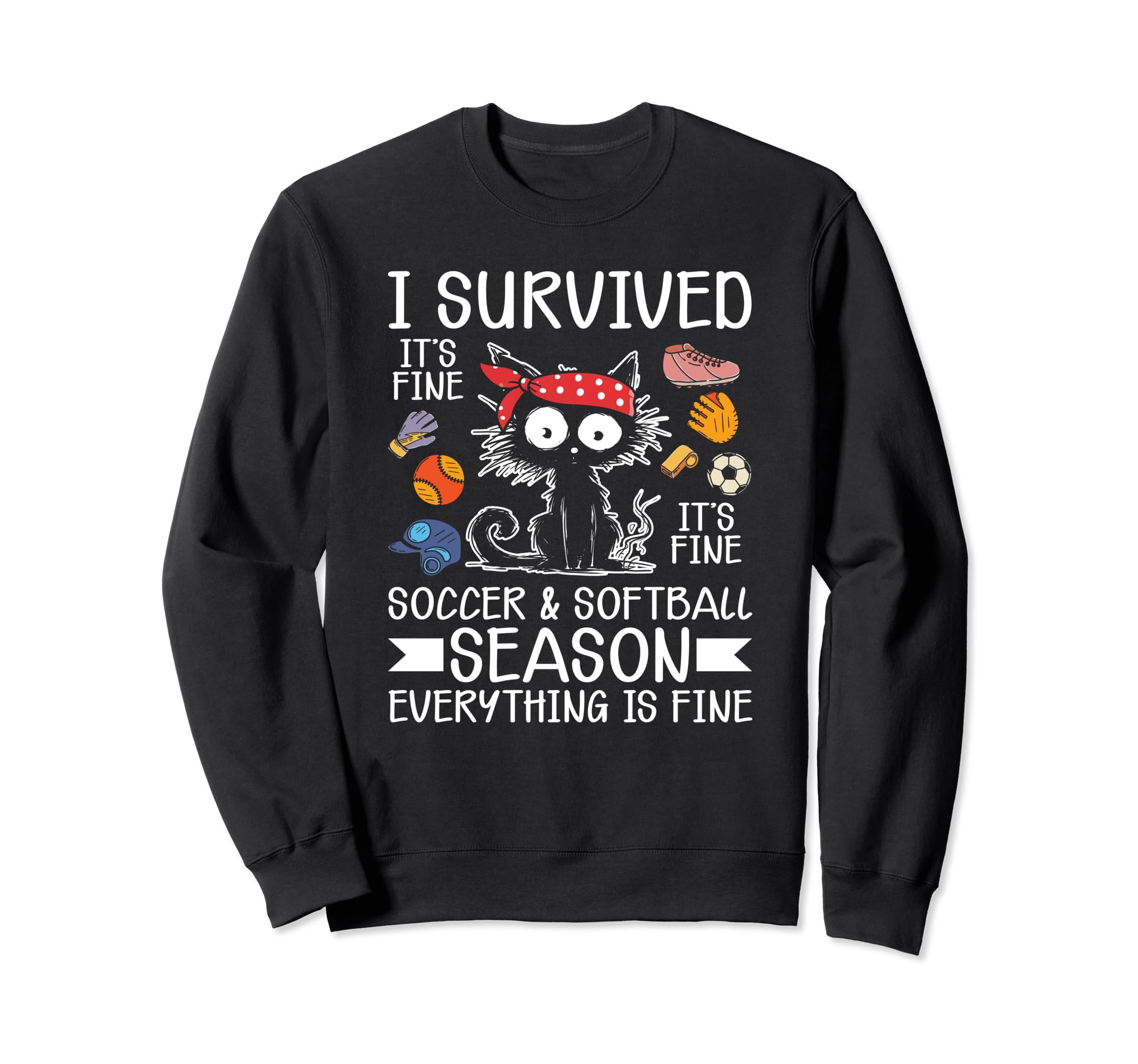 Softball And Soccer Mom Sweatshirt - Minimalist Print Men Women