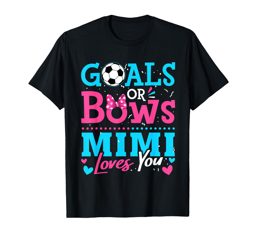 Goals Or Bows Mimi Loves You Soccer T-Shirt - Graphic Print for Adults