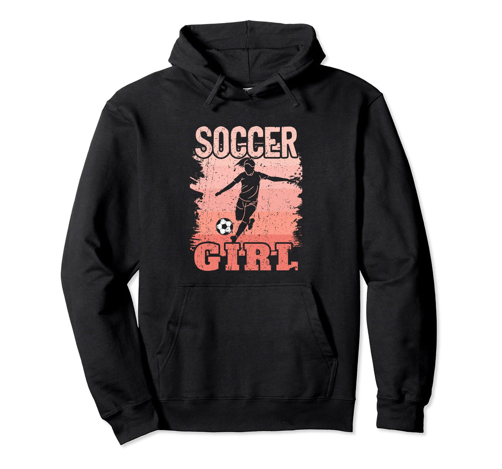 Soccer Silhouette Soccer Player Hoodie - Fun Novelty Design Unisex