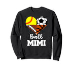 Ball Mimi Soccer Football Sweatshirt - Fun Novelty Design for Adults