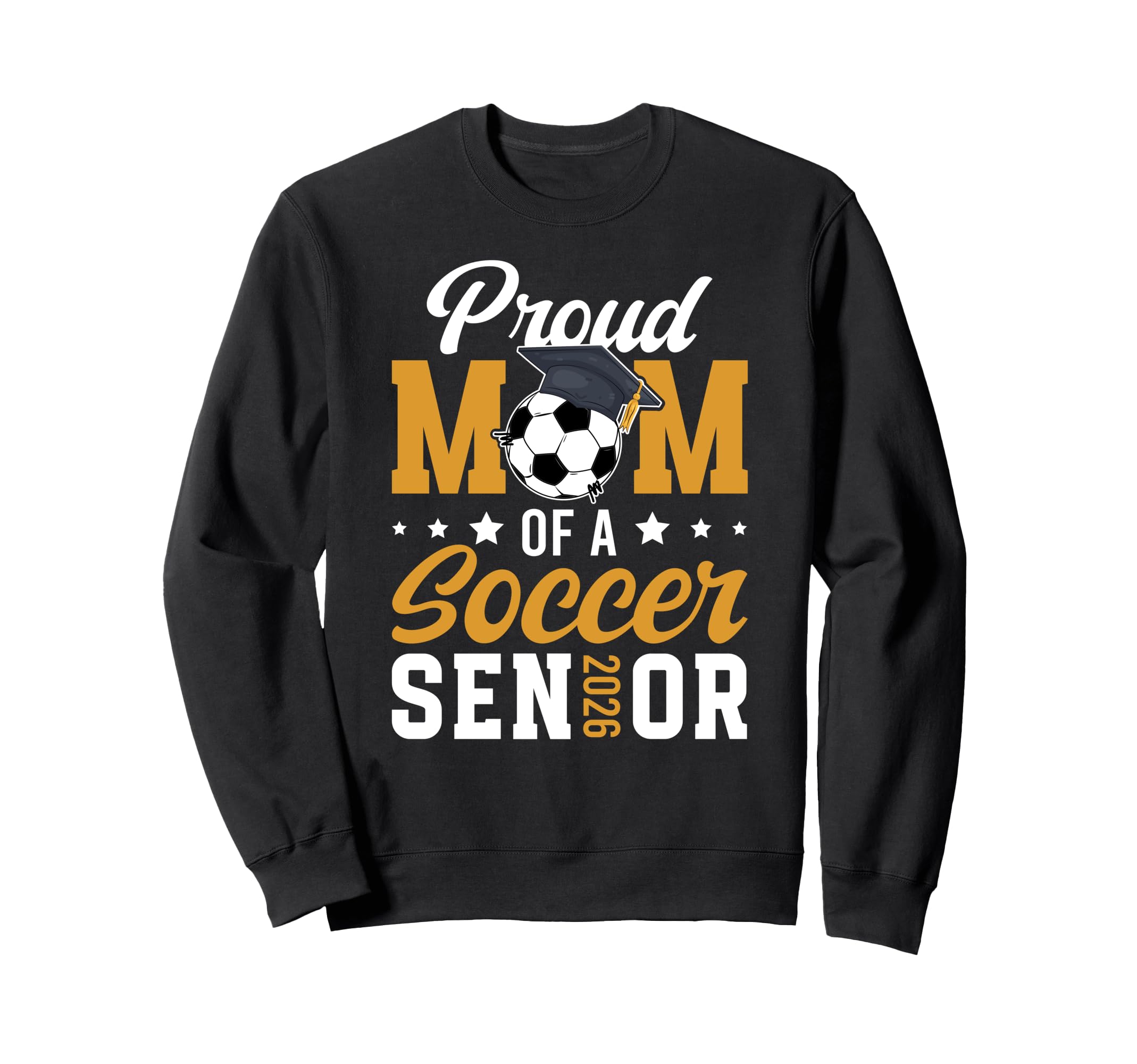 Mom Soccer Senior Mom 2026 Soccer Sweatshirt - Unique Graphic for Adults