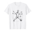 Vitruvian Soccer Futbol Love T-Shirt - Streetwear Style Unisex