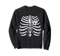 Soccer Player Heart Skeleton Ribs Sweatshirt - Casual Everyday Wear Unisex