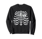 Soccer Player Heart Skeleton Ribs Sweatshirt - Casual Everyday Wear Unisex