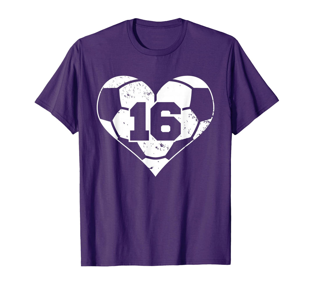 Soccer Number 16 Jersey Funny Soccer T-Shirt - Aesthetic Graphic Men Women