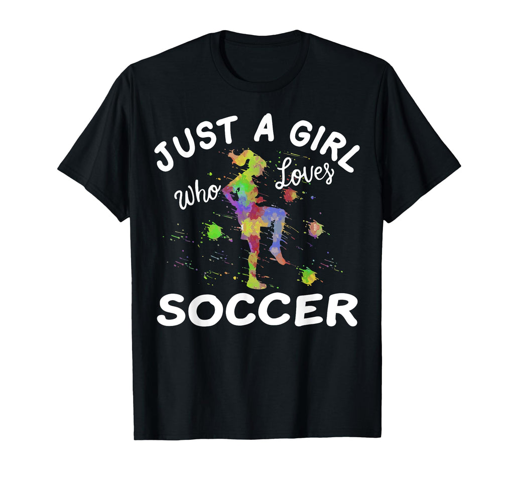 Soccer Just Who Loves Soccer T-Shirt - Custom Art Print for Adults