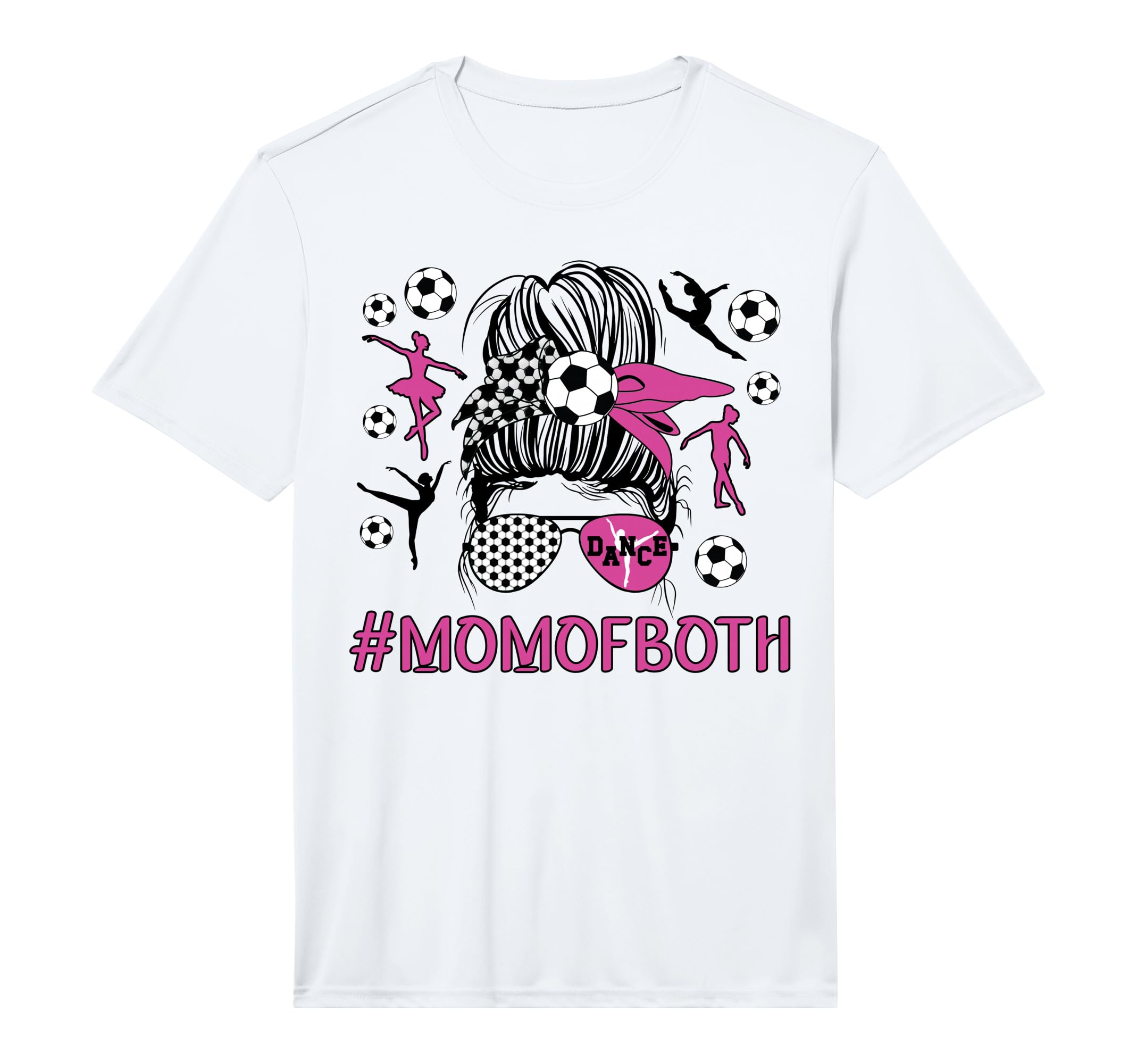 Mens Mom Both Dancer And Soccer Player T-Shirt - Novelty Apparel Unisex